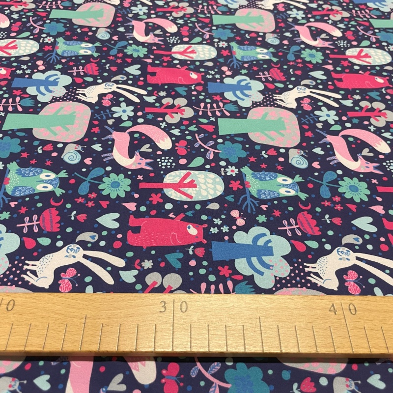 Softshell zimní 10/5-LESNÍ ZVÍŘÁTKA