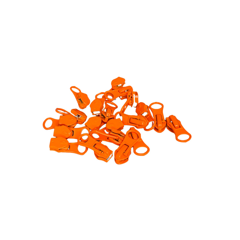 Jezdec k voděodolným zipům 7mm autolock-NEON ORANŽ po 100ks