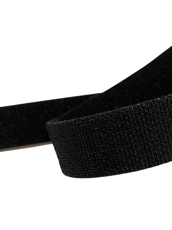 Suchý zip oboustranný 20mm-ČERNÁ