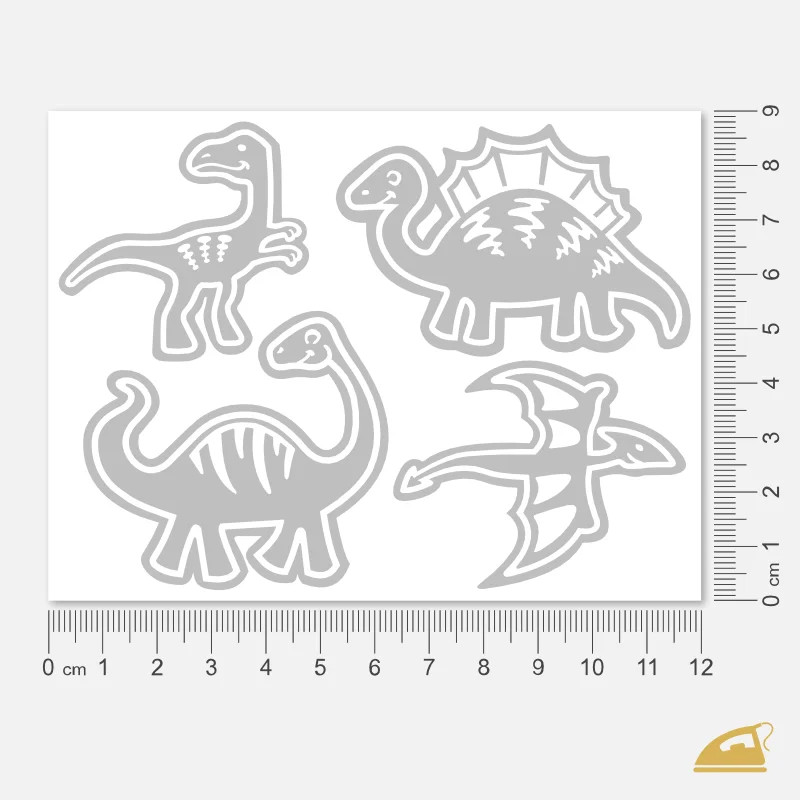 Reflexní nažehlovačka-DINO I. od 5 archů