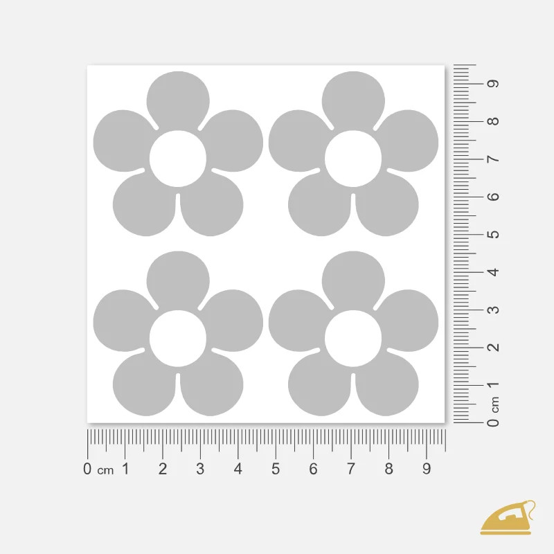 Reflexní nažehlovačka-KYTIČKY VELKÉ