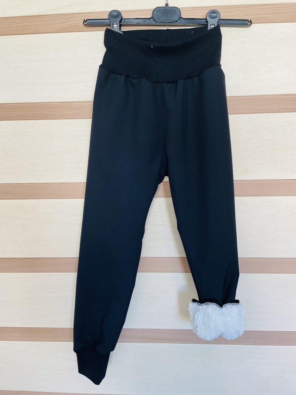 Softshell zimní s beránkem-ČERNÁ od 5m