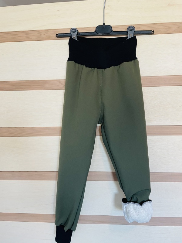 Softshell zimní s beránkem-KHAKI