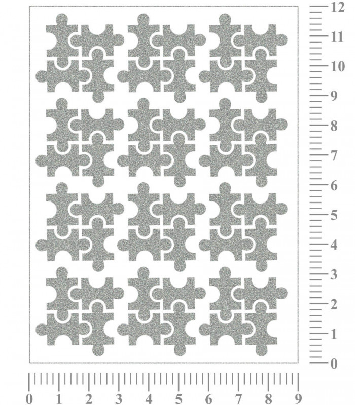 Reflexní nažehlovačka - PUZZLE od 5 archů