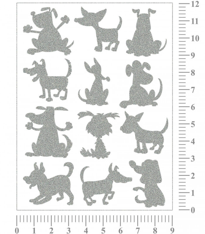 Reflexní nažehlovačka-PEJSCI SILUETY