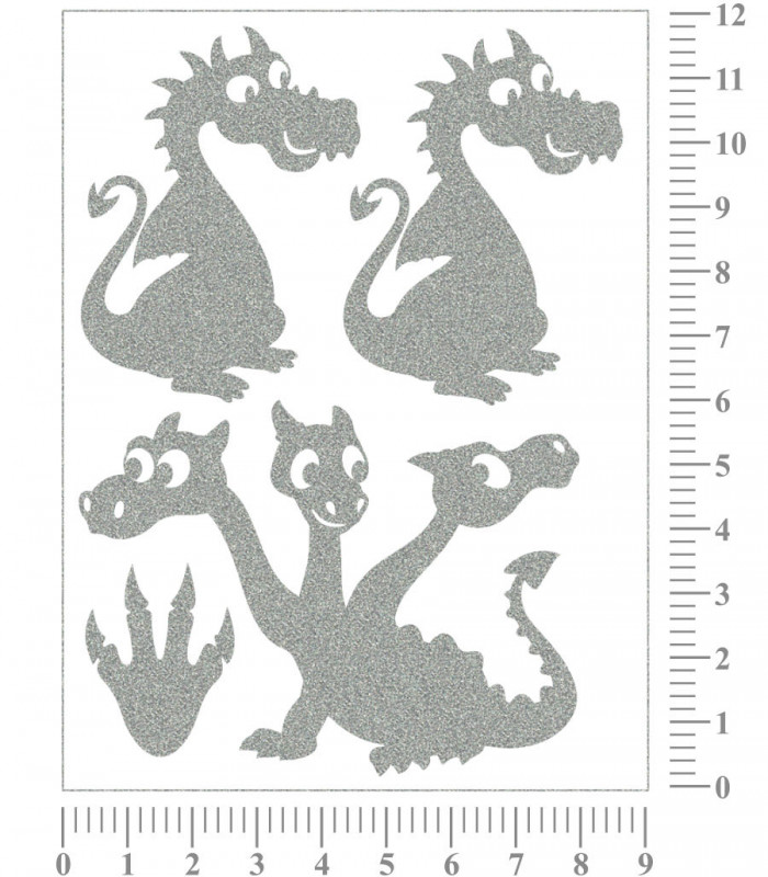 Reflexní nažehlovačka-TŘÍHLAVÁ SAŇ