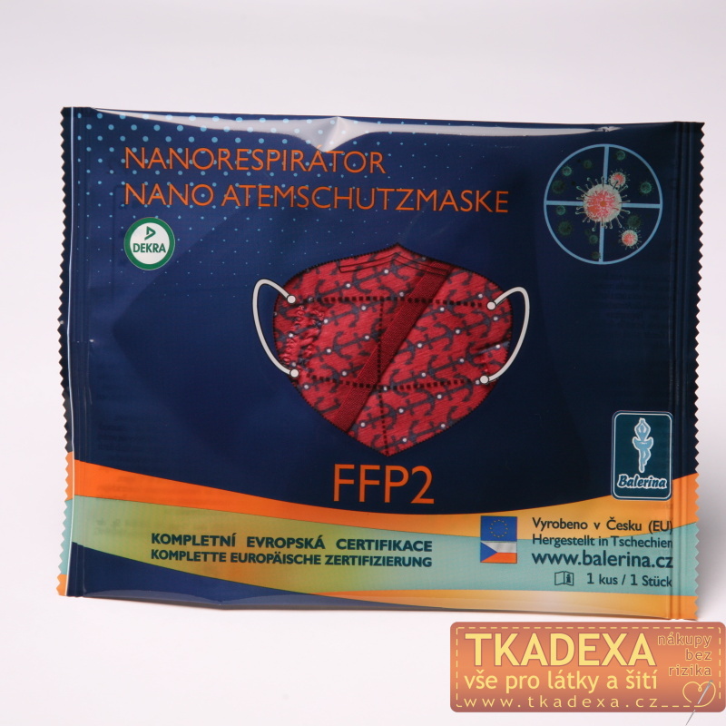 Dětský nanorespirátor FFP2 S/M-Vzor 36 po 10ks