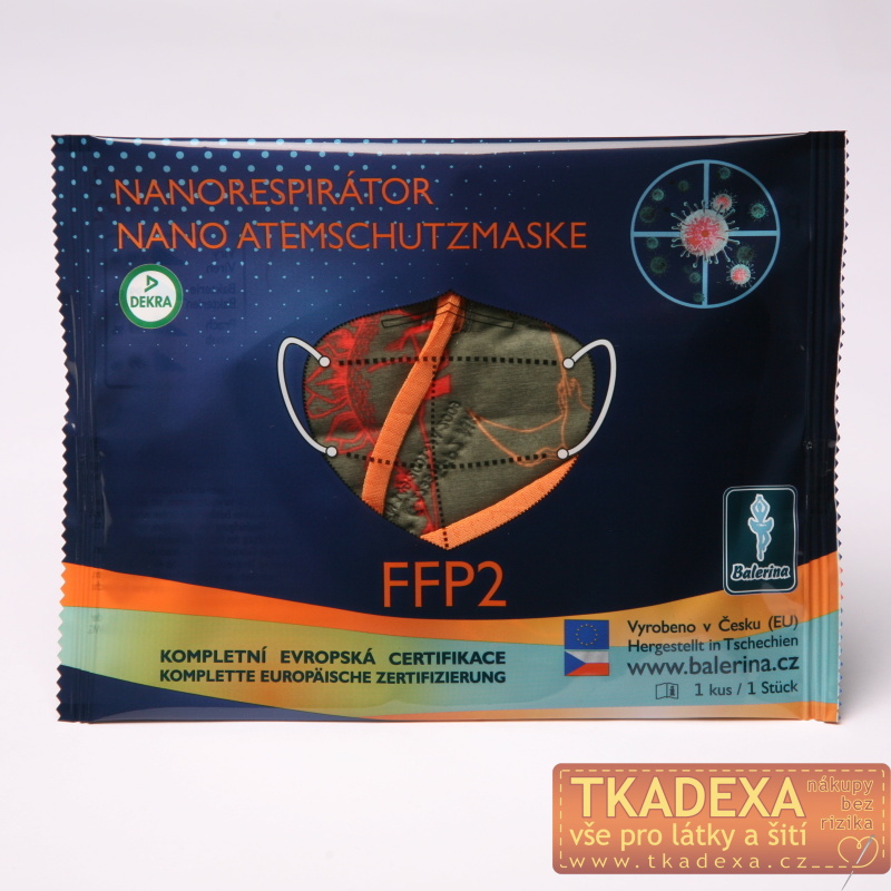 Dětský nanorespirátor FFP2 S/M-Vzor 185 po 10ks