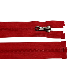 Zip kostěný dělitelný No 5 35 cm Nyguard - červená