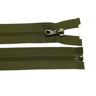 Zip kostěný dělitelný No 5 35 cm Nyguard - khaki