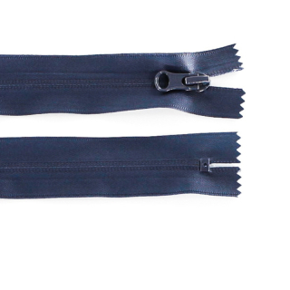 Zip voděodolný nedělitelný 16cm-TMAVĚ MODRÁ