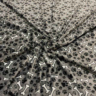 Coral fleece soft-TLAPKY A KOSTI NA ANTRACITOVÉ