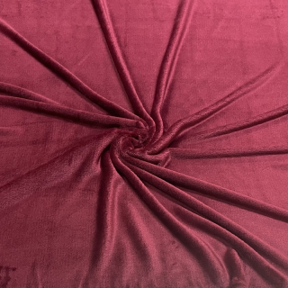 Coral fleece SOFT-VÍNOVÁ