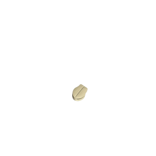 Jezdec tělo 3mm nonlock-SMETANA po 100ks
