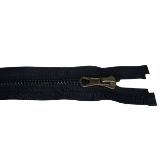 Zip kostěný dělitelný 45cm Nyguard-ČERNÁ