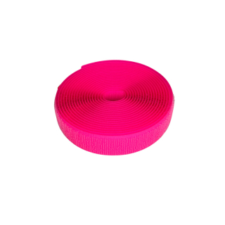 Suchý zip 16mm háček-NEON RŮŽOVÁ=3m