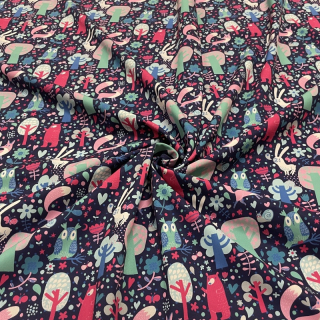 Softshell zimní 10/5-LESNÍ ZVÍŘÁTKA