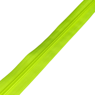 Zip voděodolný 7mm-NEON ŽLUTÁ po 25m
