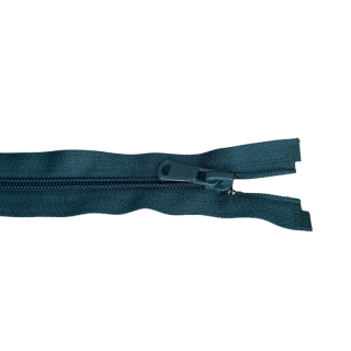 Zip spirálový dělitelný 5mm 55cm-PETROLEJ