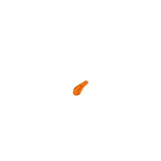 Jezdec s taháčkem 3mm autolock-ORANŽOVÁ