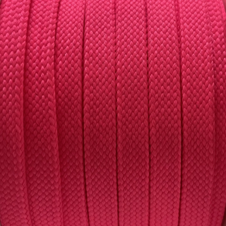 Šňůra plochá 10mm-NEON RŮŽOVÁ