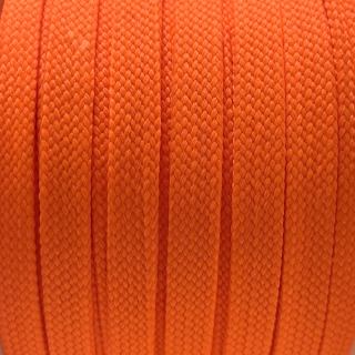 Šňůra plochá 10mm-NEON ORANŽ