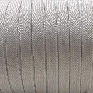 Šňůra plochá 10mm-BÍLÁ