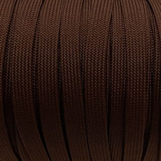 Šňůra plochá 10mm-HNĚDÁ