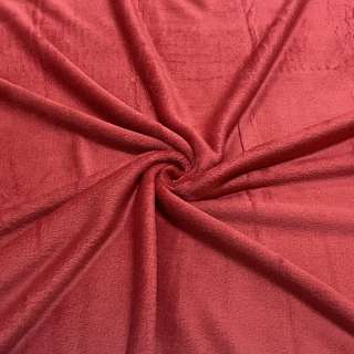 Coral fleece SOFT-TMAVĚ ČERVENÁ