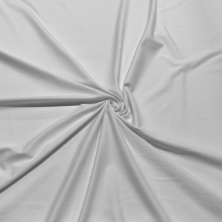 Bavlněný úplet s elastanem-BÍLÁ