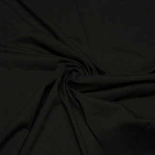 Bavlněný úplet s elastanem-ČERNÁ