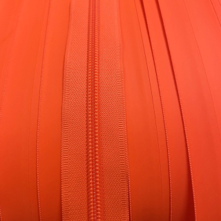 Zip voděodolný 7mm-NEON ORANŽ