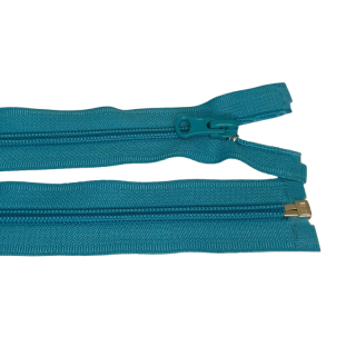 Zip spirálový dělitelný 5mm 60cm-TYRKYS po 25ks