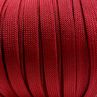 Šňůra plochá 10mm-TMAVĚ ČERVENÁ