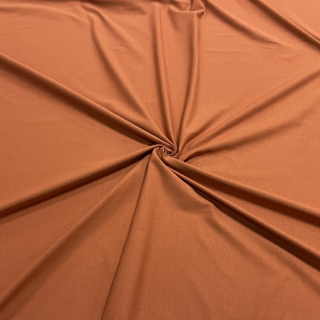 Bavlněný úplet s elastanem-SKOŘICE