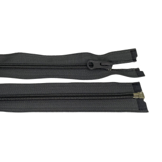 Zip spirálový dělitelný 5mm 40cm-ANTRACIT po 25ks