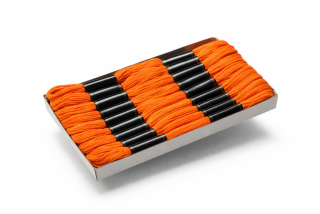 Vyšívací příze MOULINE-ORANŽOVÁ č.108 po 24ks