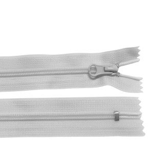 Zip spirálový nedělitelný 5mm 14cm-BÍLÁ