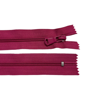 Zip spirálový nedělitelný 5mm 16cm-FUCHSIOVÁ po 25ks