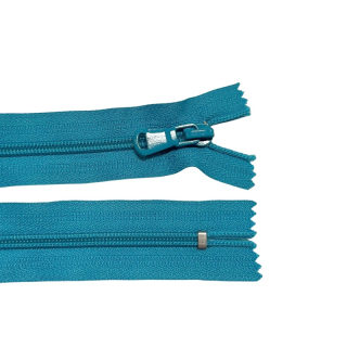 Zip spirálový nedělitelný 5mm 16cm-TYRKYSOVÁ