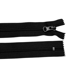 Zip spirálový nedělitelný 5mm 25cm-ČERNÁ po 25ks