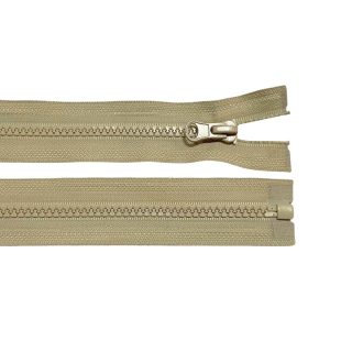 Zip kostěný dělitelný 30cm-BÉŽOVÁ