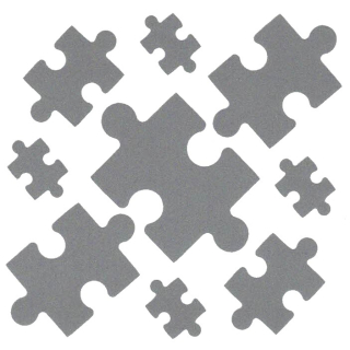 Nažehlovací reflexní-PUZZLE II. od 5 archů
