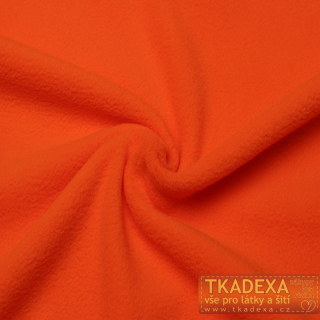 VZOREK-Fleece antipilling-ORANŽOVÁ