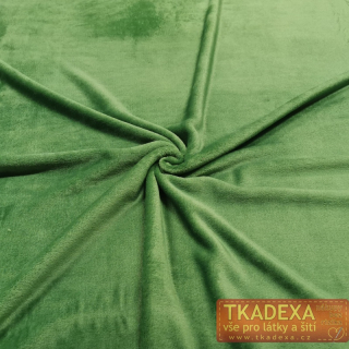VZOREK-Coral fleece SOFT-ZELENÁ tmavší