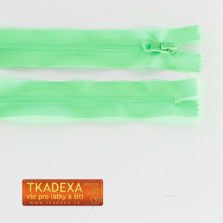 Zip voděodolný nedělitelný 20cm-neon ZELENÁ