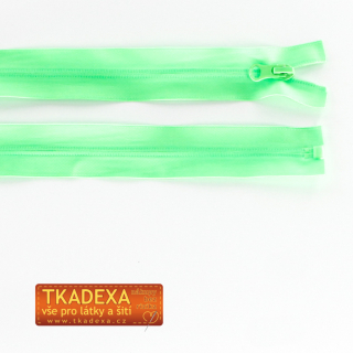 Zip voděodolný dělitelný 80cm-neon ZELENÁ