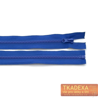 Zip kostěný dělitelný 35cm-Kr.MODRÁ po 25ks