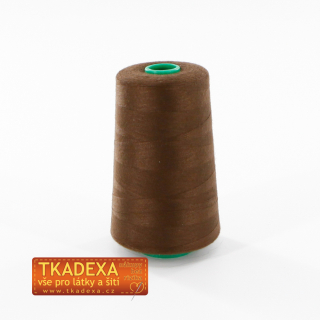 Nitě 100%PES 40/2-5000m-TMAVĚ HNĚDÁ