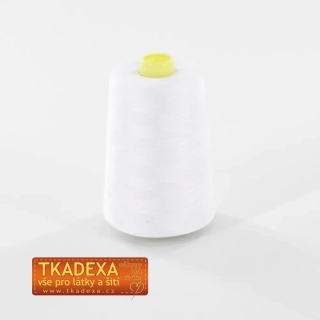 Nitě 100%PES 40/2-5000Yds-BÍLÁ